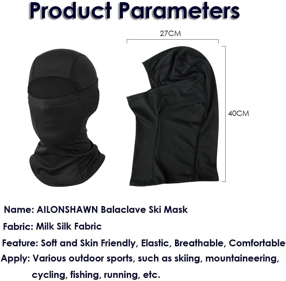 Ski Mask for Men Balaclava Face Mask Women Summer Shiesty Mask Motorcycle Helmet Face Cover Full Head Masks Sun UV Protection