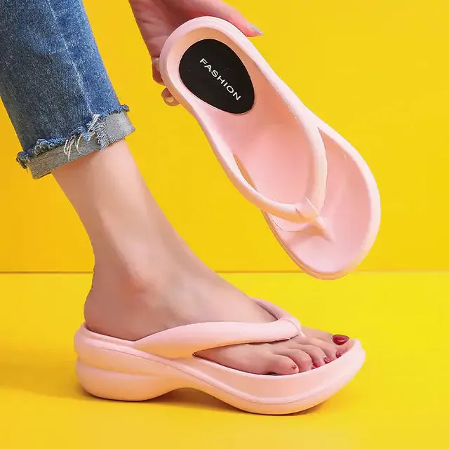 Thong Wedges Heels Sandals