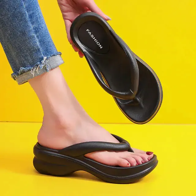 Thong Wedges Heels Sandals