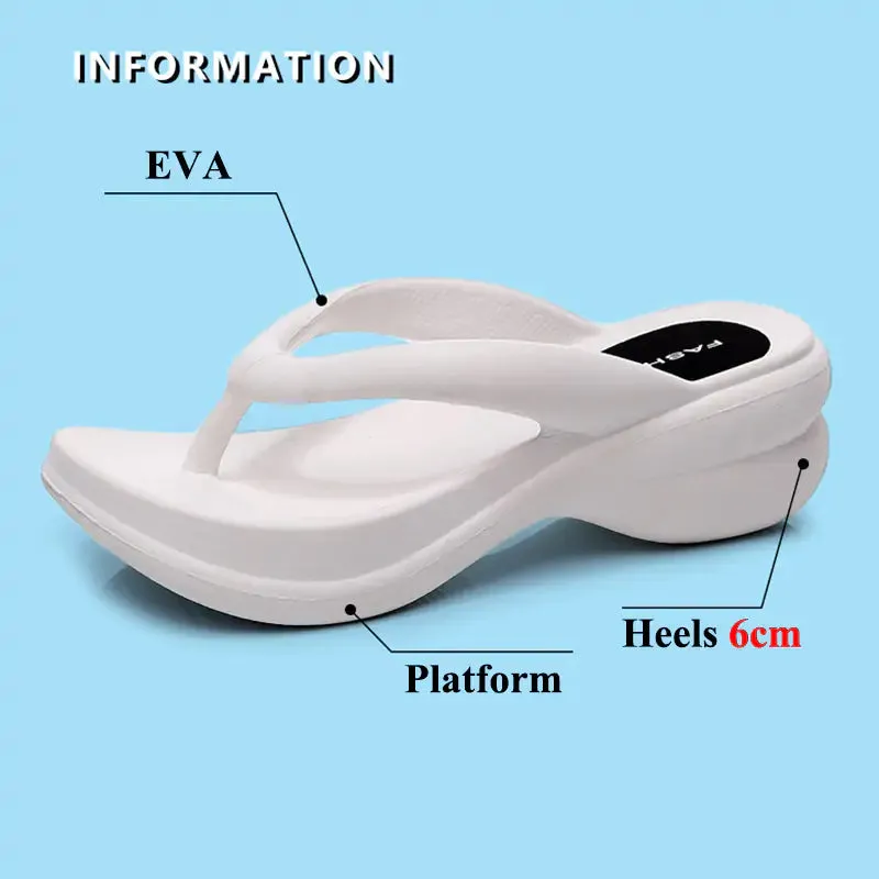 Thong Wedges Heels Sandals