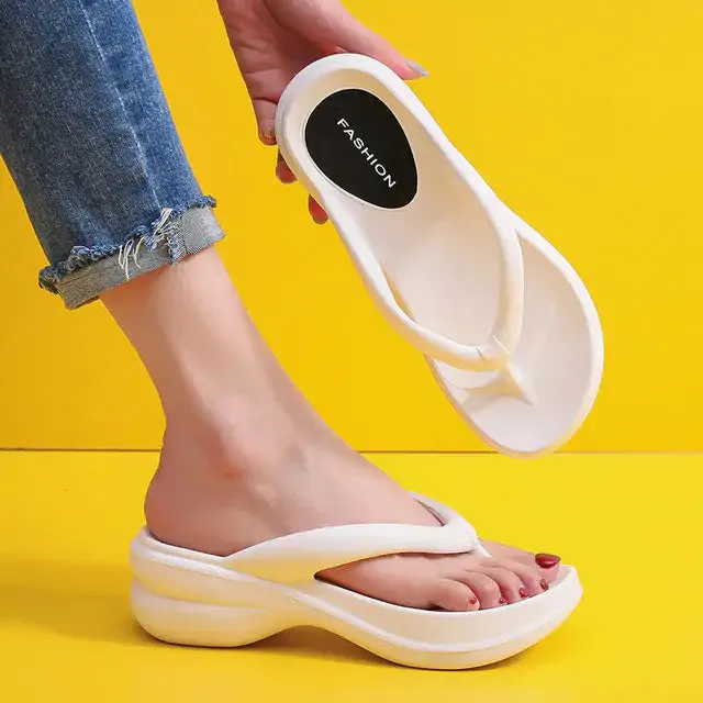 Thong Wedges Heels Sandals