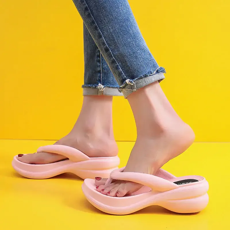 Thong Wedges Heels Sandals
