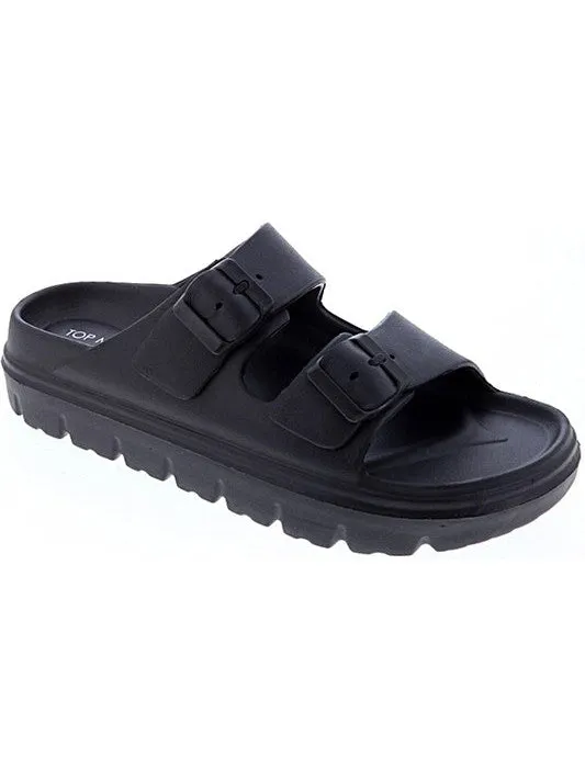 True Colors Double Buckle Waterproof Slides