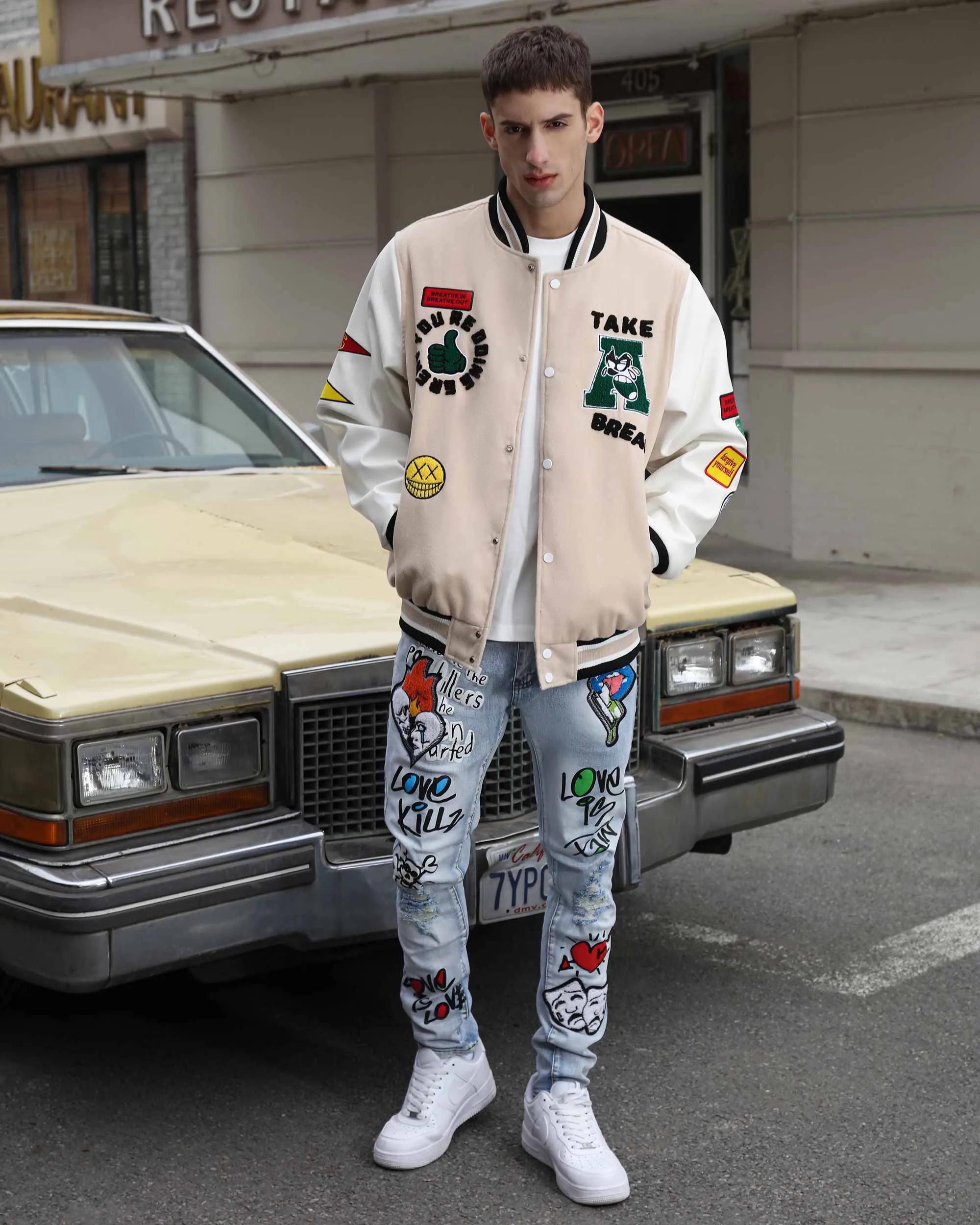 Vintage Letterman Baseball Jacket-Mexico Local Delivery