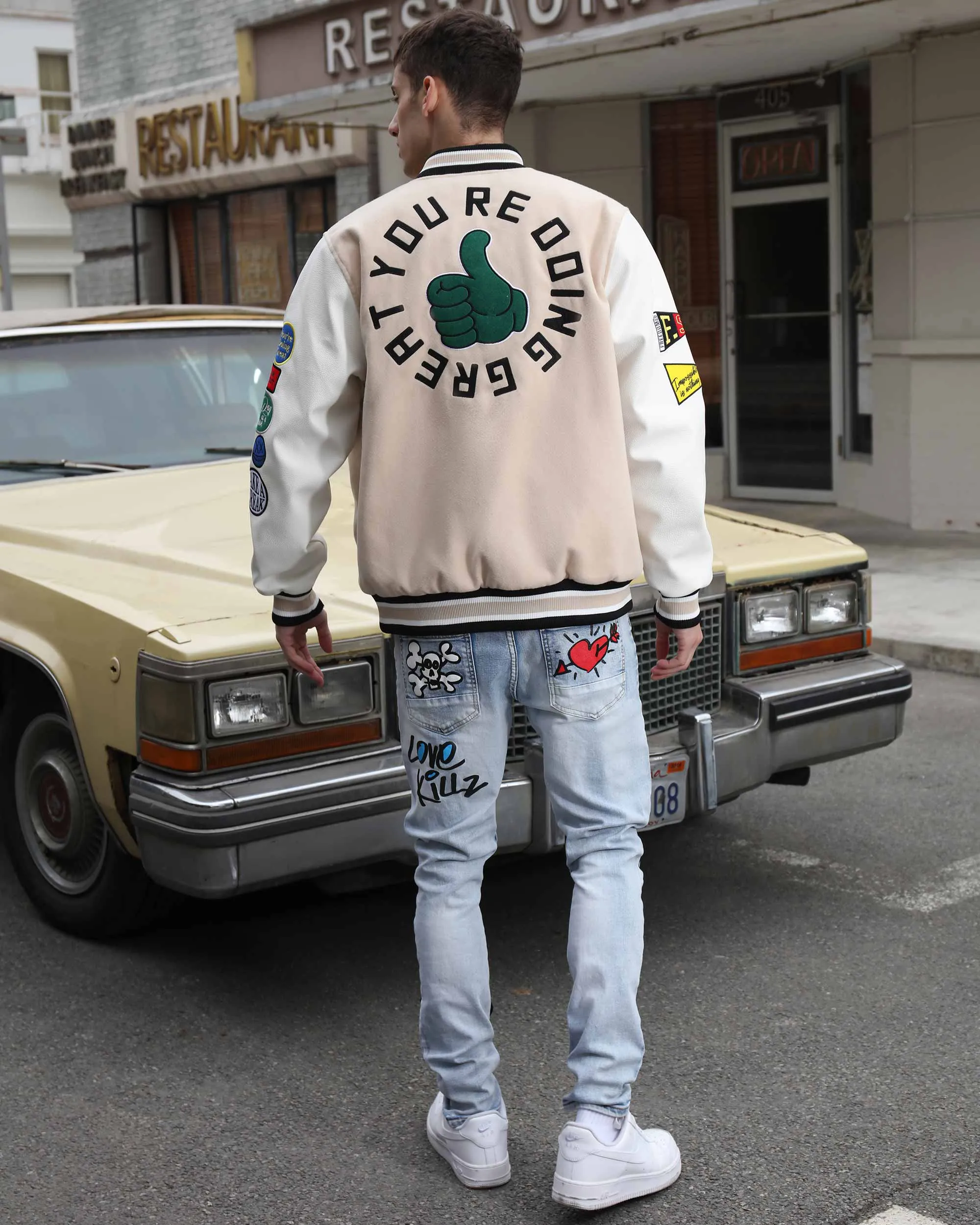 Vintage Letterman Baseball Jacket-Mexico Local Delivery