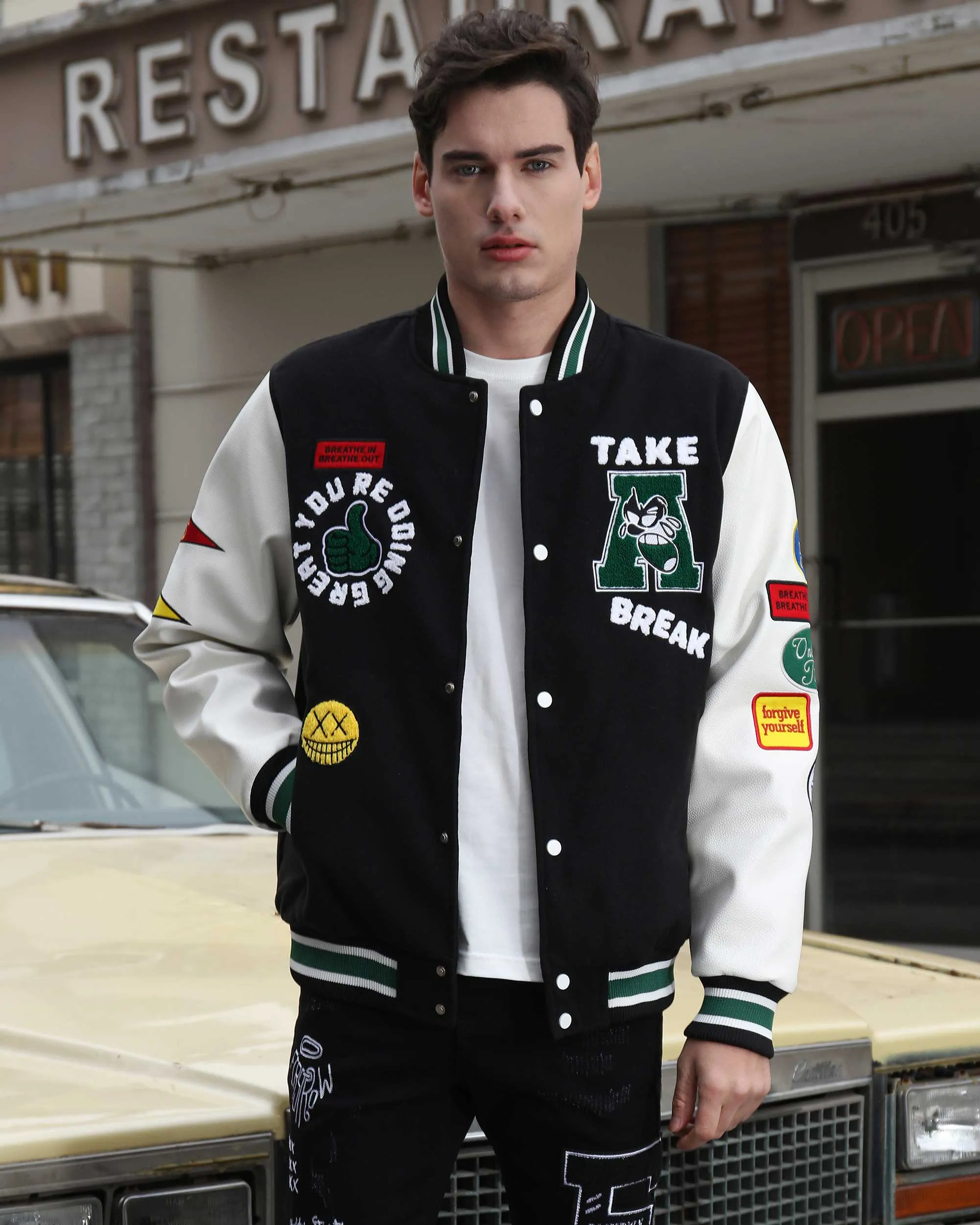 Vintage Letterman Baseball Jacket-Mexico Local Delivery