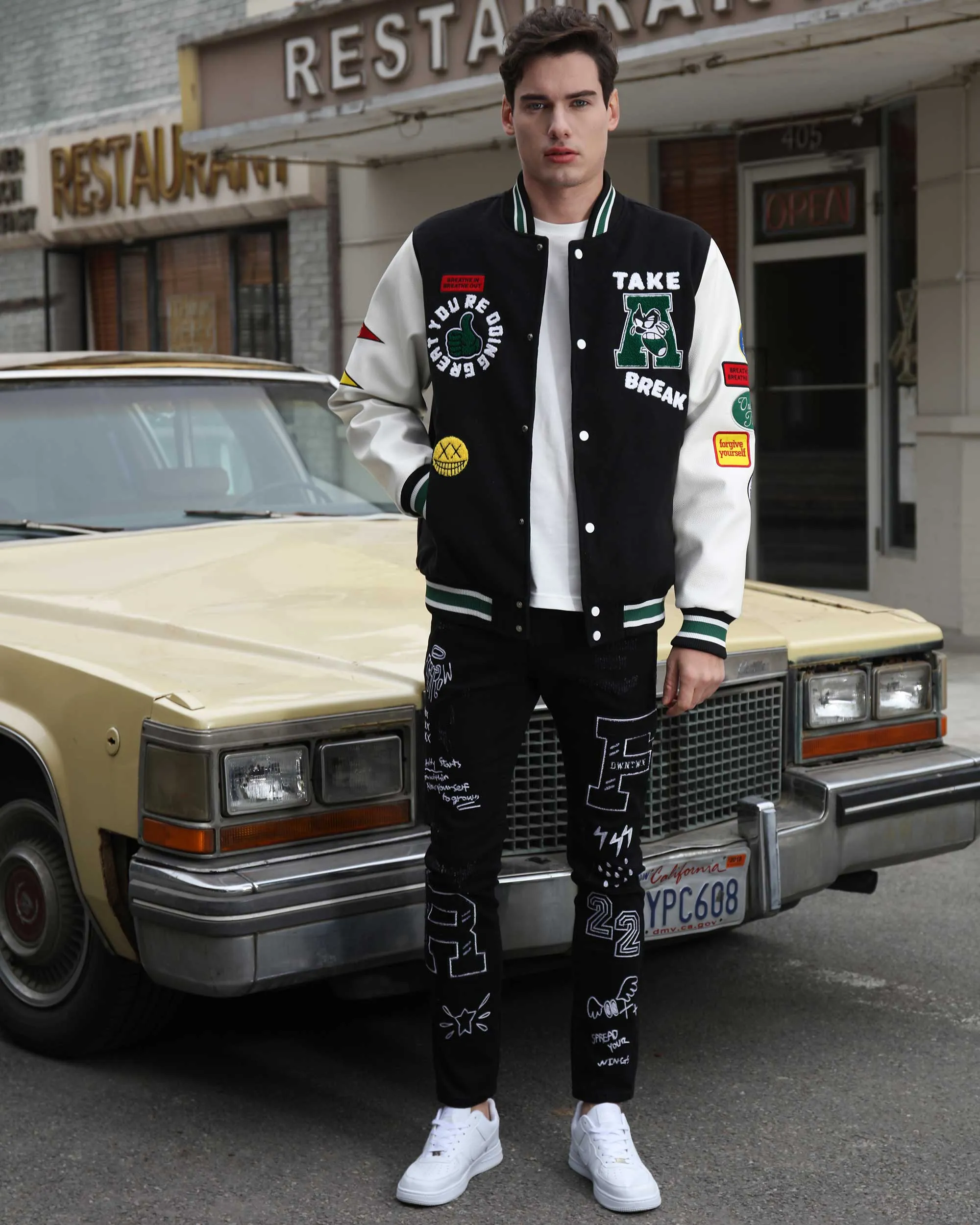 Vintage Letterman Baseball Jacket-Mexico Local Delivery