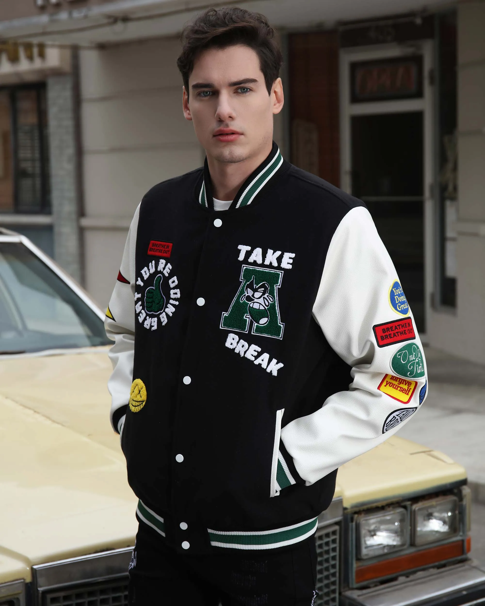 Vintage Letterman Baseball Jacket-Mexico Local Delivery