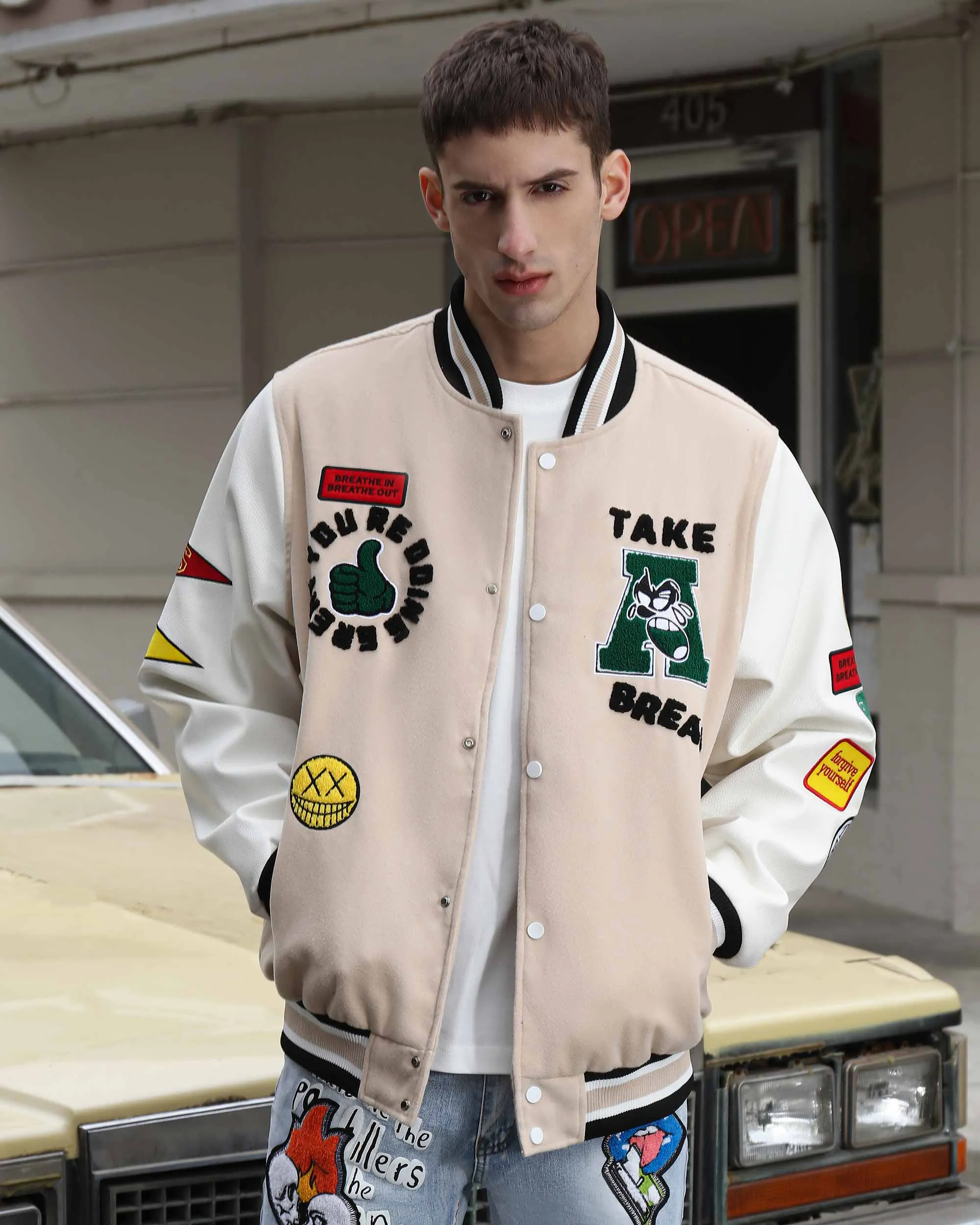 Vintage Letterman Baseball Jacket-Mexico Local Delivery