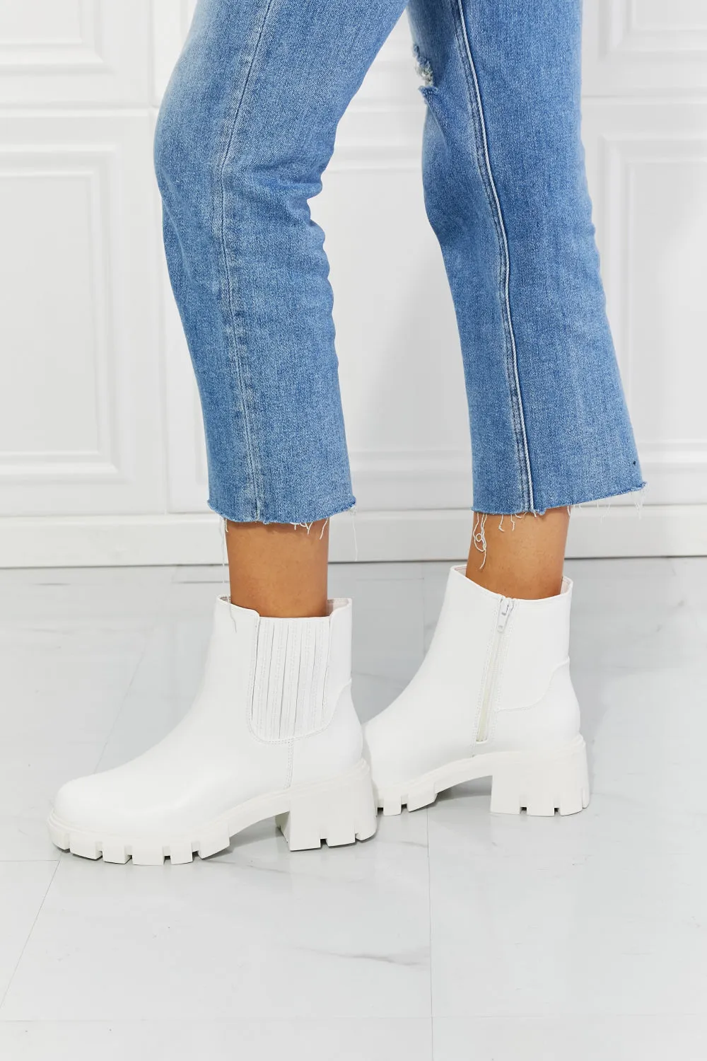 What It Takes Chelsea Boots in White