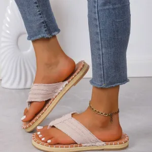 Wholesale Flat-soled Thong Casual Outdoor Beach Sandals