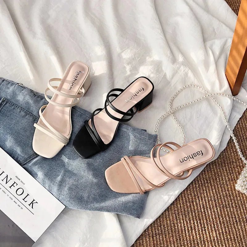 Women Sandals - Ladies Square Heels™