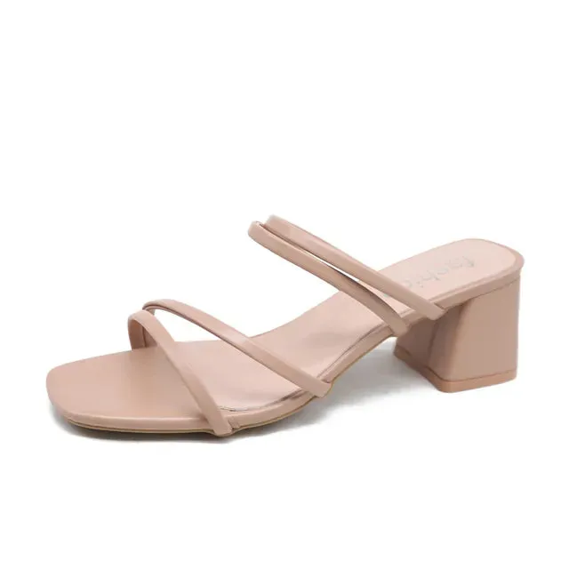 Women Sandals - Ladies Square Heels™