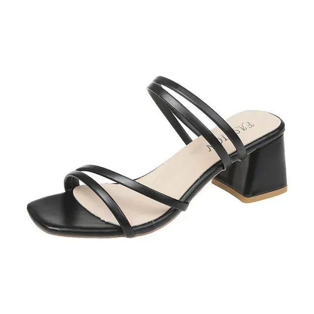 Women Sandals - Ladies Square Heels™