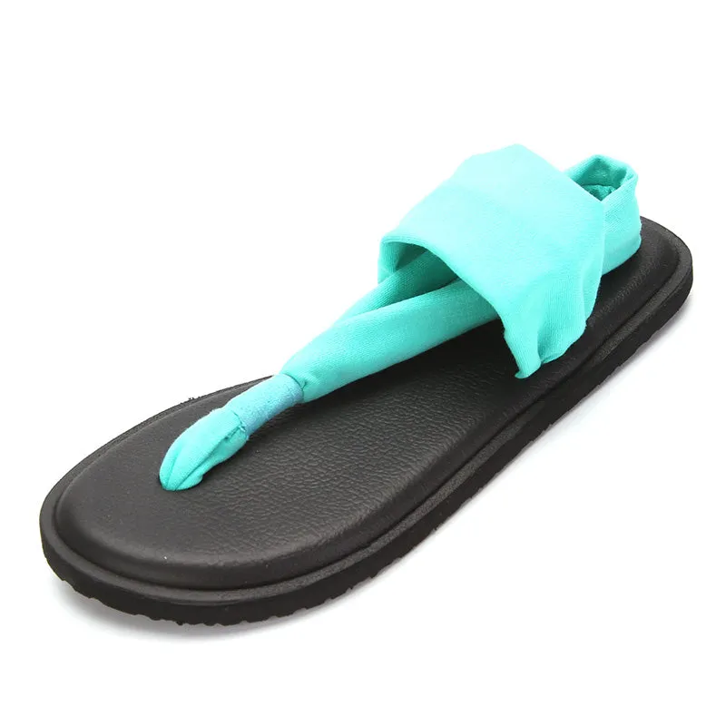 Women's Flat Yoga Sandals Sling 2 Print Vintage Lightweight Shoes