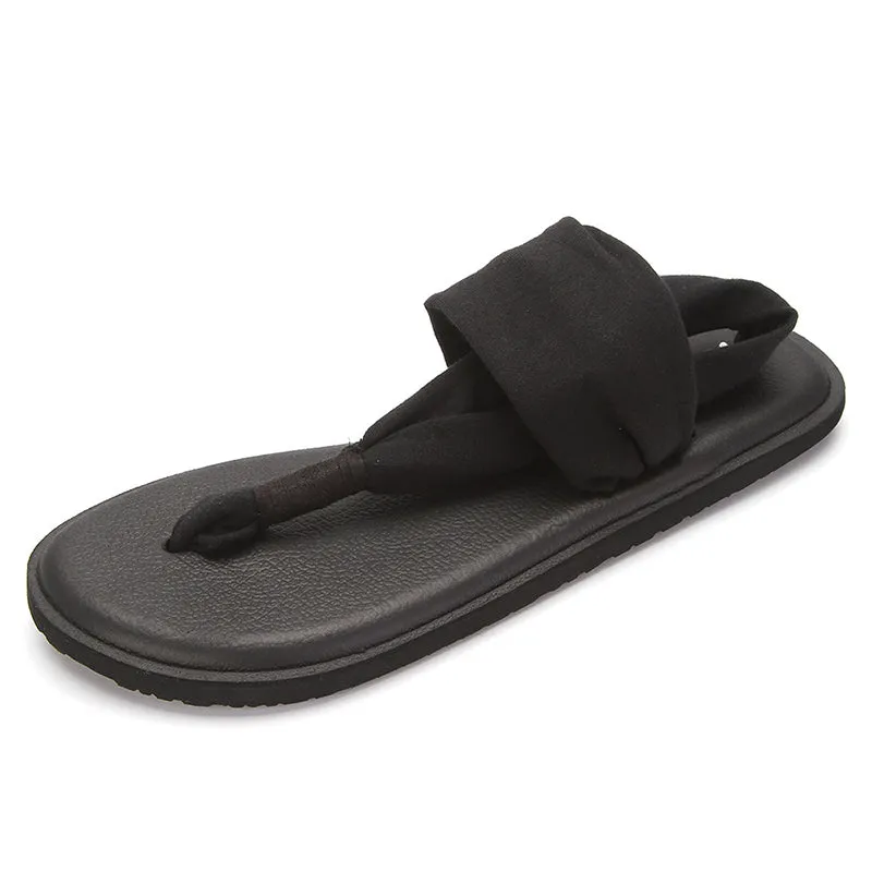Women's Flat Yoga Sandals Sling 2 Print Vintage Lightweight Shoes