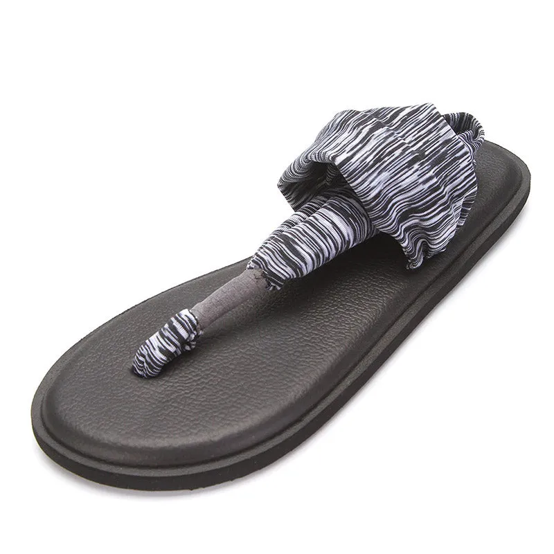 Women's Flat Yoga Sandals Sling 2 Print Vintage Lightweight Shoes