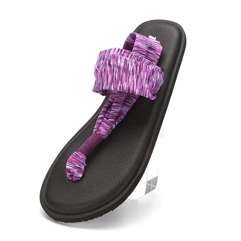 Women's Flat Yoga Sandals Sling 2 Print Vintage Lightweight Shoes