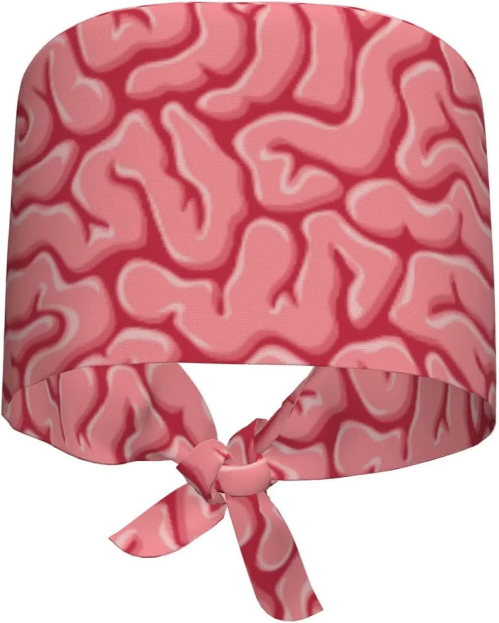 Working Cap Scrub Cap with Sweatband Adjustable Tie Back Hat for Women Nurse Dentist